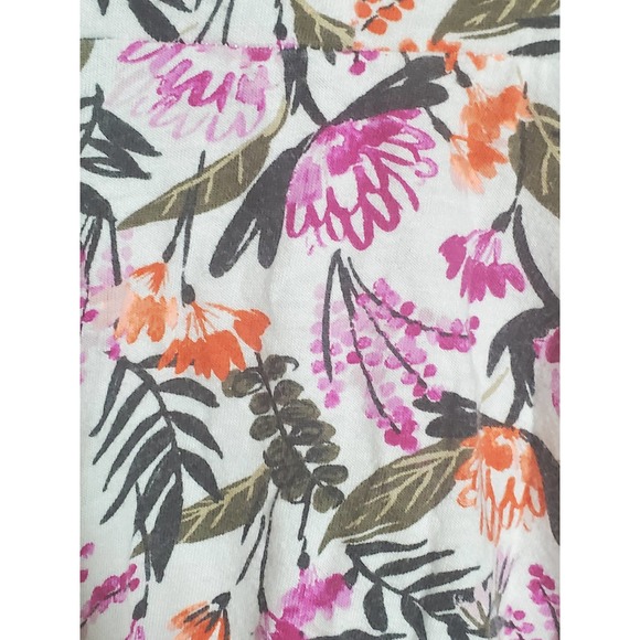 GAP Girl's Multicolor Cotton Floral Print Sleeveless V-Neckline Dress Size XL - Picture 5 of 7